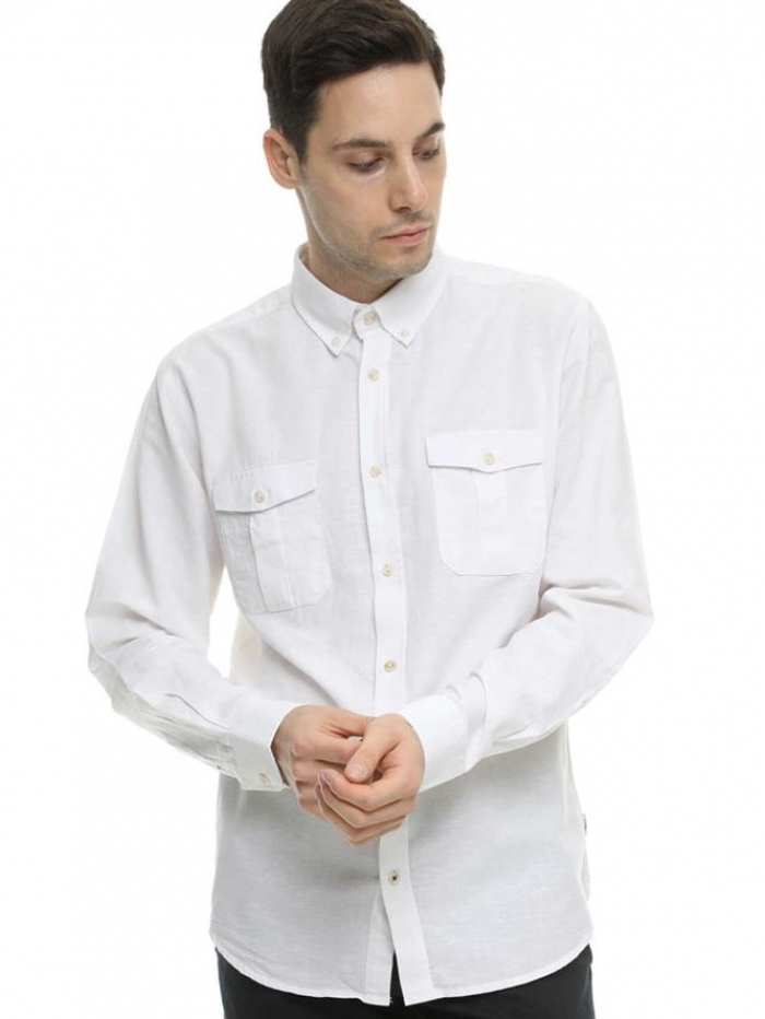 Πουκάμισο 'safari' λινό Double