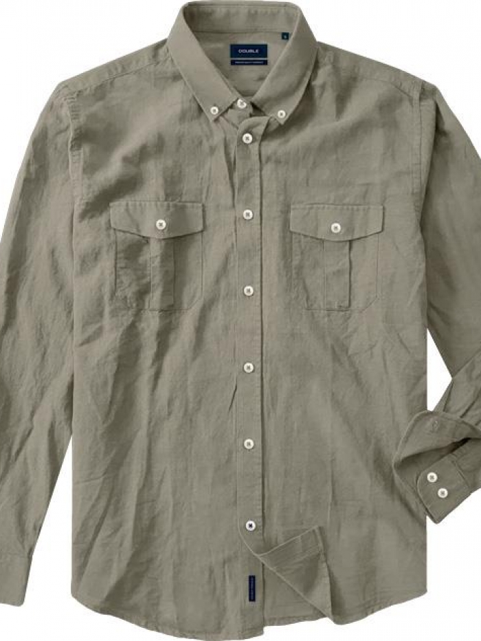Πουκάμισο 'safari' λινό Double