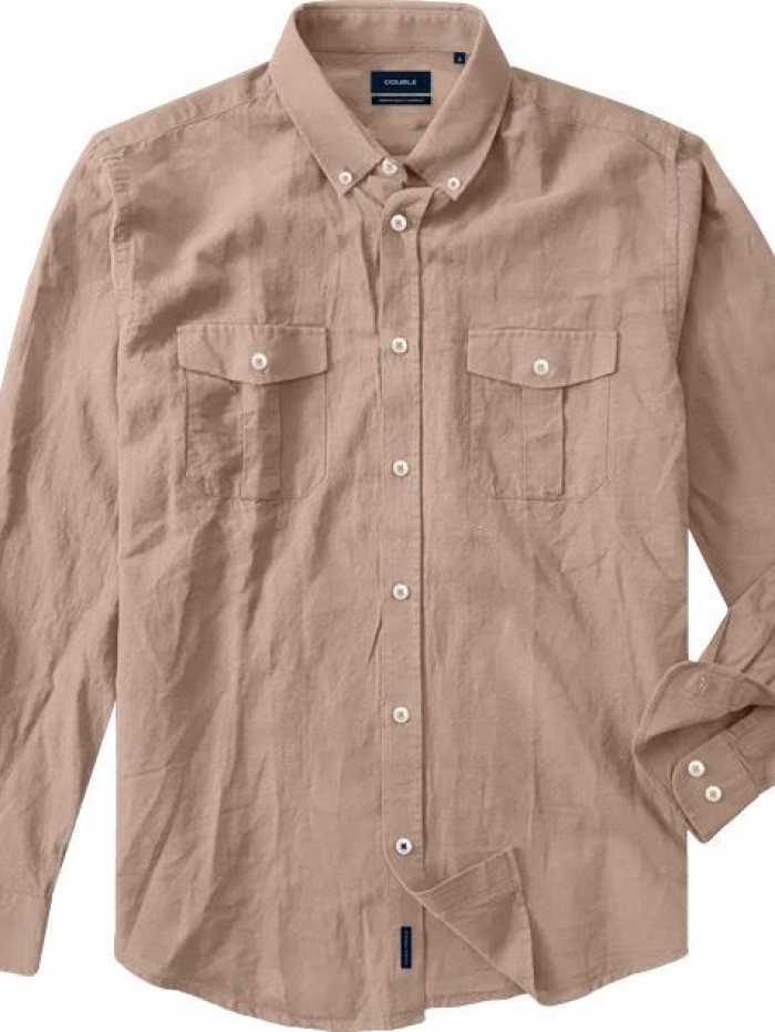 Πουκάμισο 'safari' λινό Double