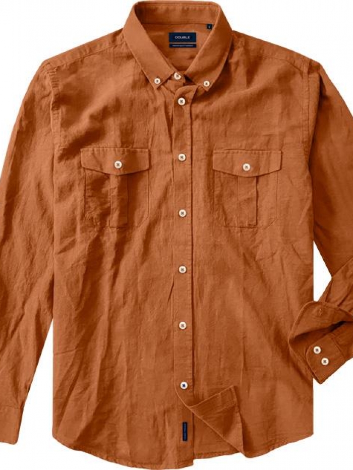 Πουκάμισο 'safari' λινό Double