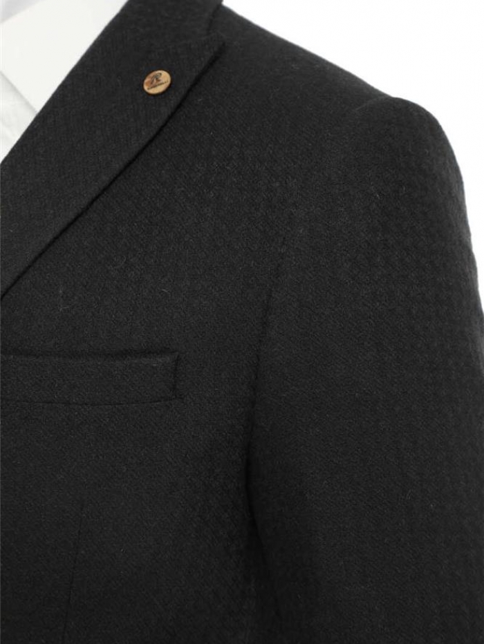 Σακάκι slim fit μάλλινο