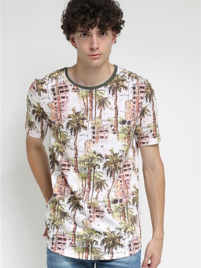 T-shirt με εμπριμέ λουλούδια Paco