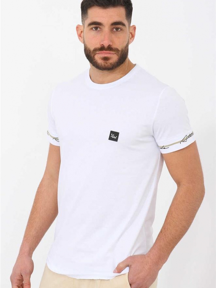 T-shirt με φάσες στο μανίκι Attitude