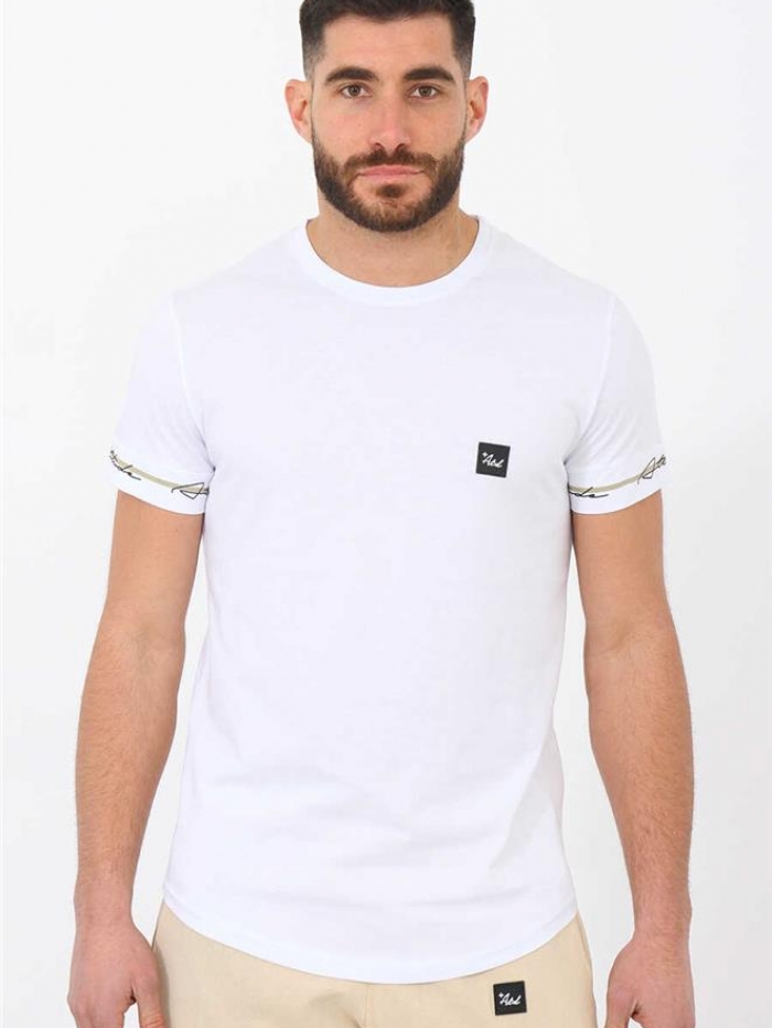 T-shirt με φάσες στο μανίκι Attitude