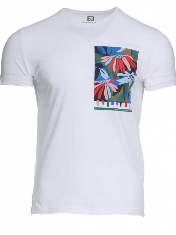 T-shirt με τύπωμα floral