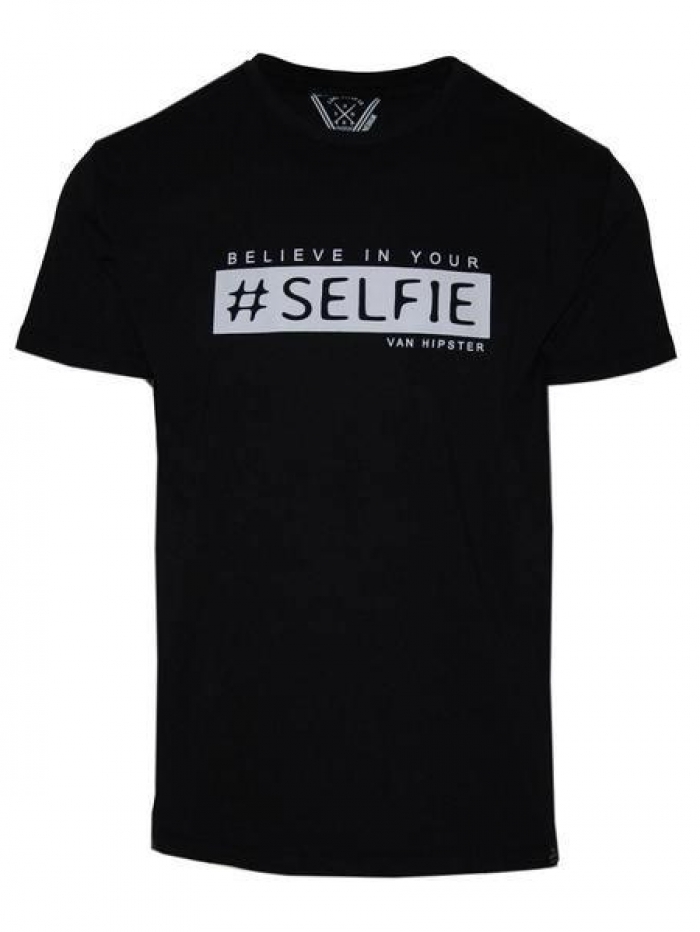 T-shirt με τύπωμα 'Selfie' Van Hipster