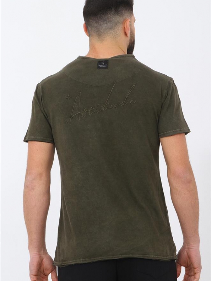 T-shirt πετροπλυμένο Attitude