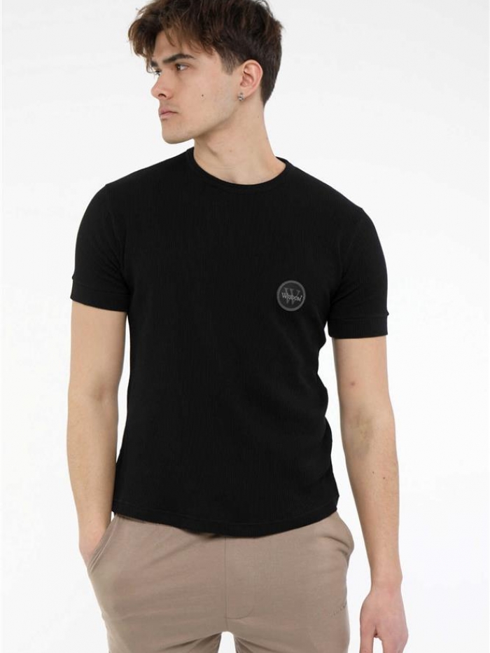 Τ-shirt πικέ μονόχρωμο Wisdom