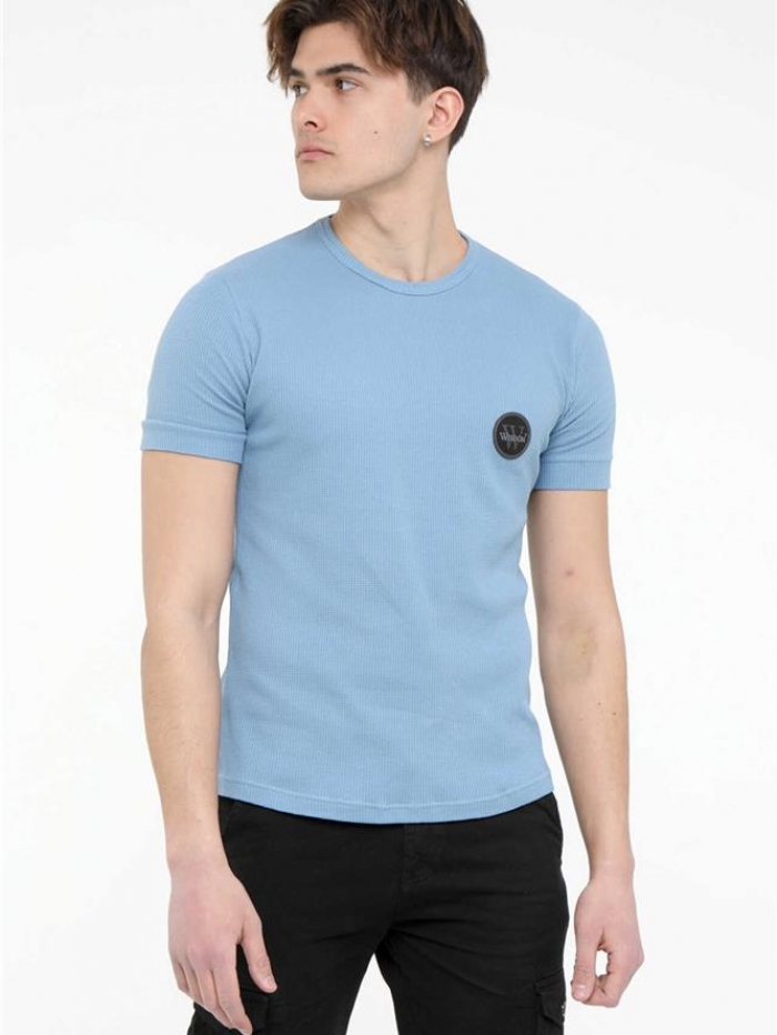 Τ-shirt πικέ μονόχρωμο Wisdom