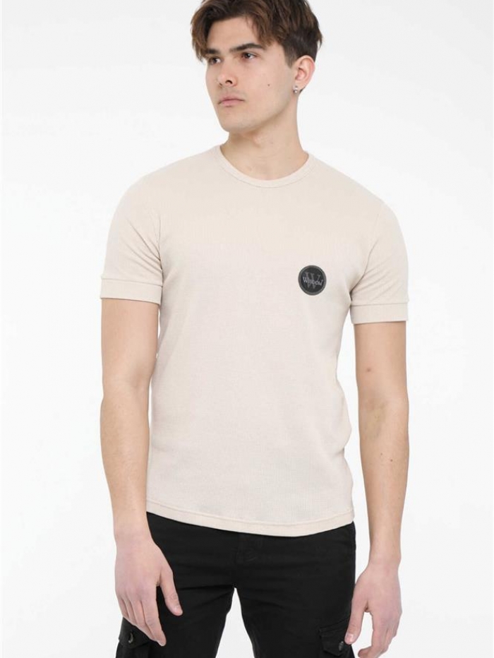 Τ-shirt πικέ μονόχρωμο Wisdom