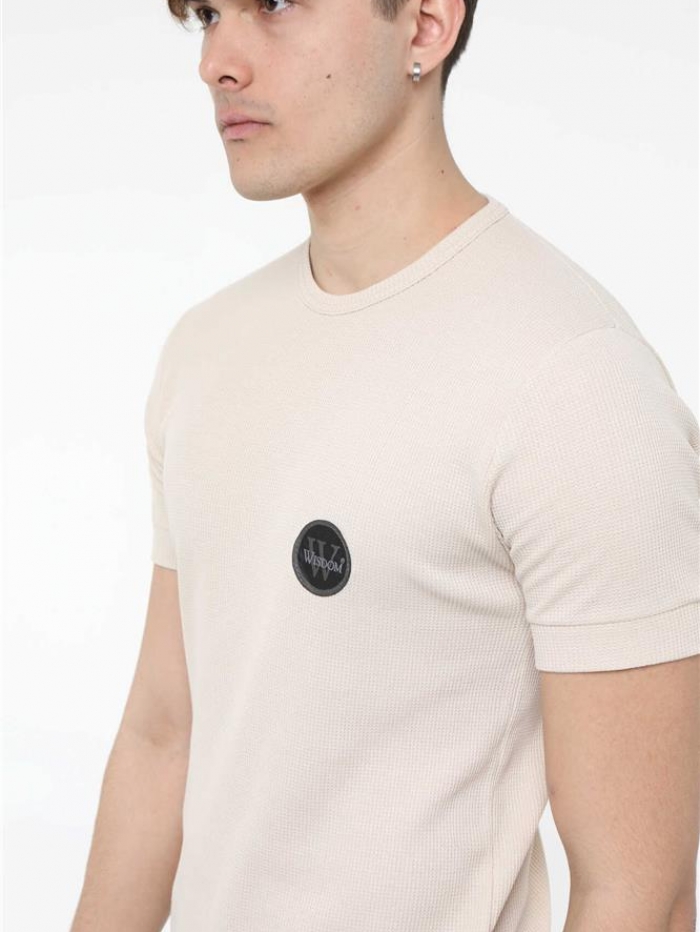 Τ-shirt πικέ μονόχρωμο Wisdom