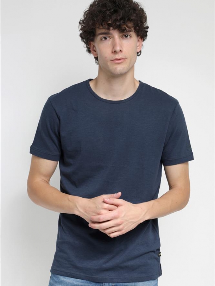 T-shirt σε βαμβακερή φλάμμα Van Hipster μονόχρωμη