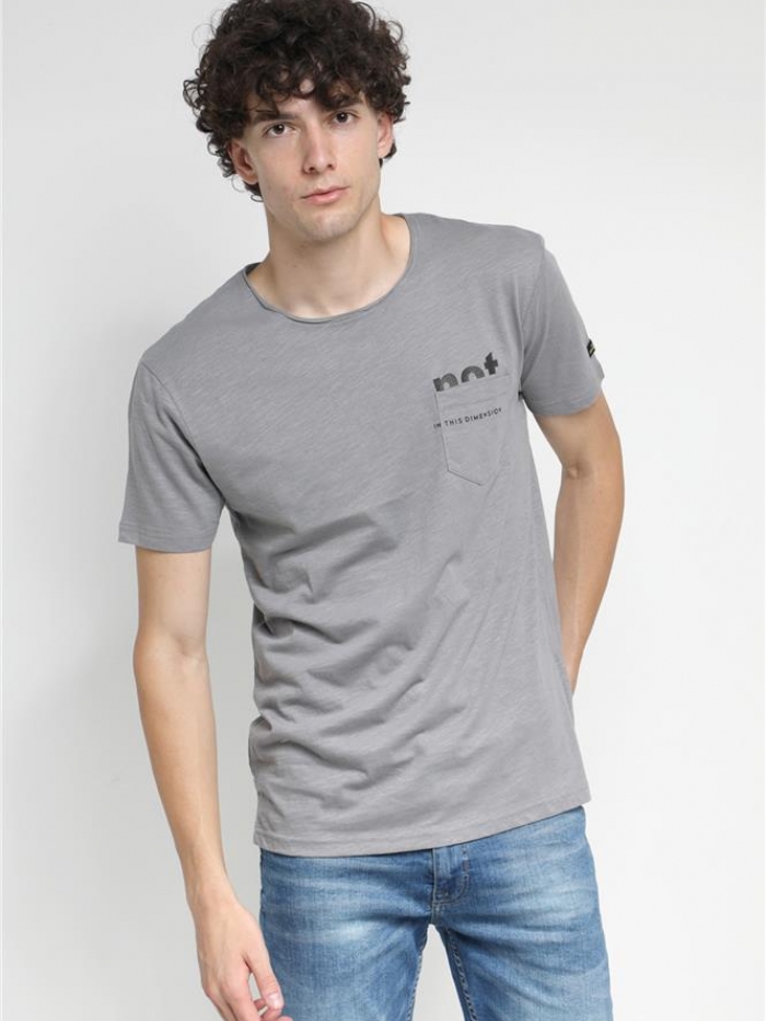 T-shirt σε βαμβακερή φλάμμα Van Hipster 'not'