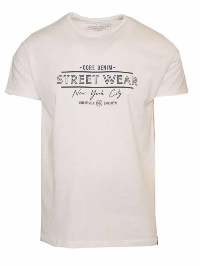 T-shirt βαμβακερή φλάμμα Van Hipster