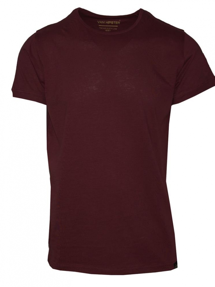 T-shirt βαμβακερό μονόχρωμο Van Hipster