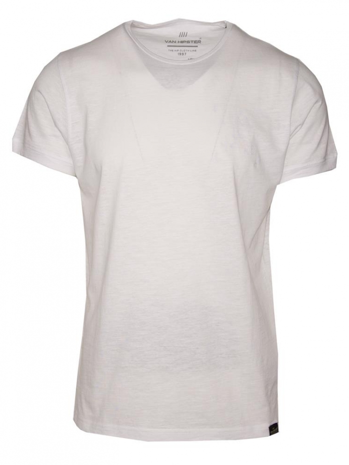 T-shirt βαμβακερό μονόχρωμο Van Hipster