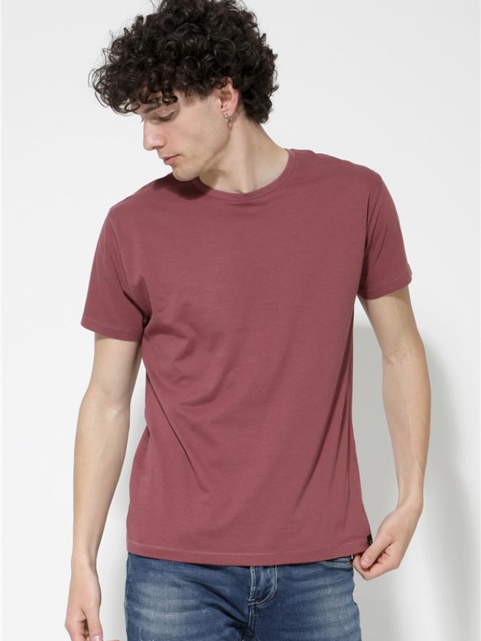 T-shirt βαμβακερό μονόχρωμο Van Hipster