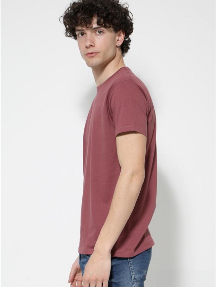 T-shirt βαμβακερό μονόχρωμο Van Hipster