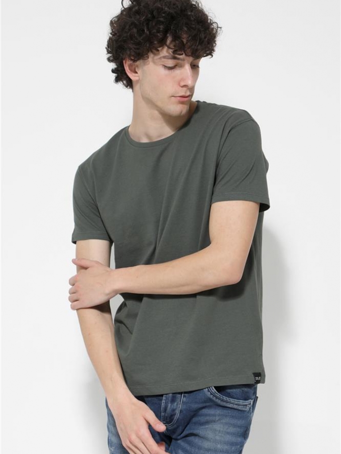 T-shirt βαμβακερό μονόχρωμο Van Hipster