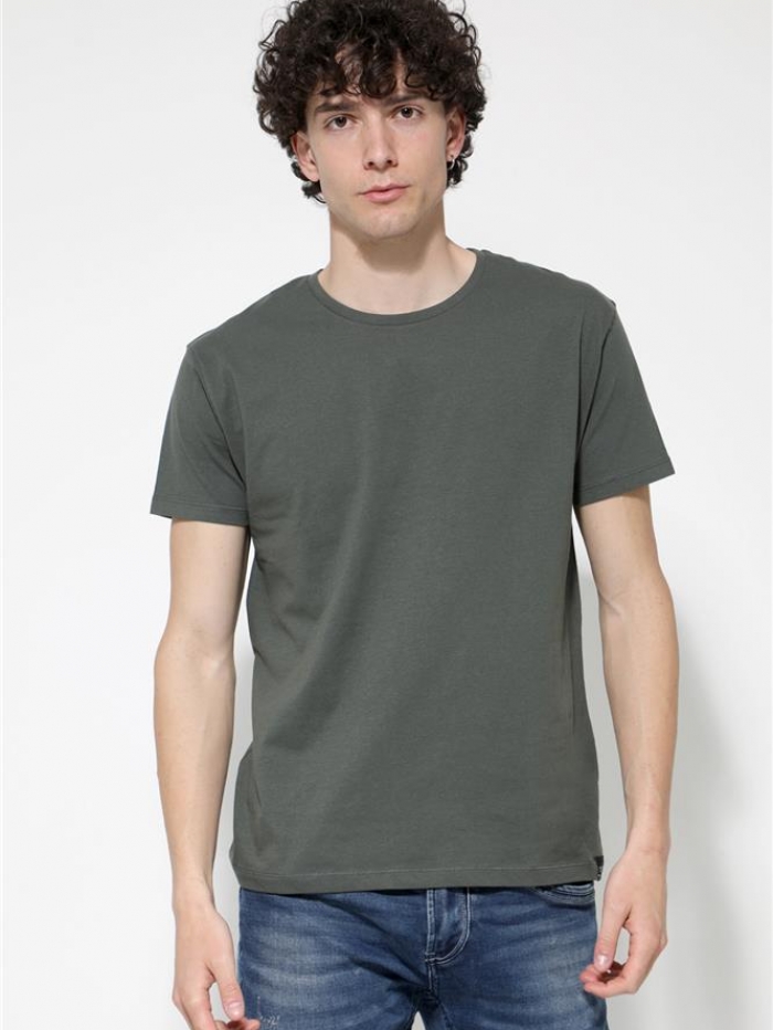 T-shirt βαμβακερό μονόχρωμο Van Hipster