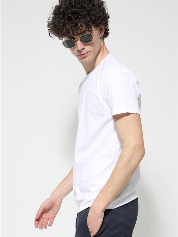 T-shirt βαμβακερό μονόχρωμο Van Hipster