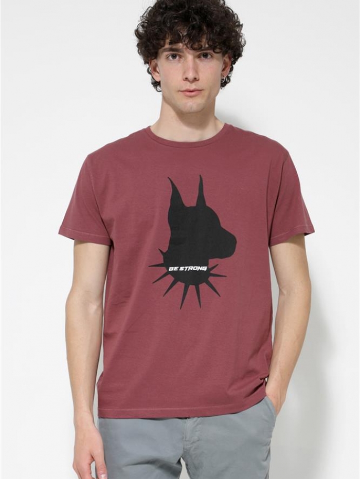 T-shirt βαμβακερό Van Hipster 'dog'