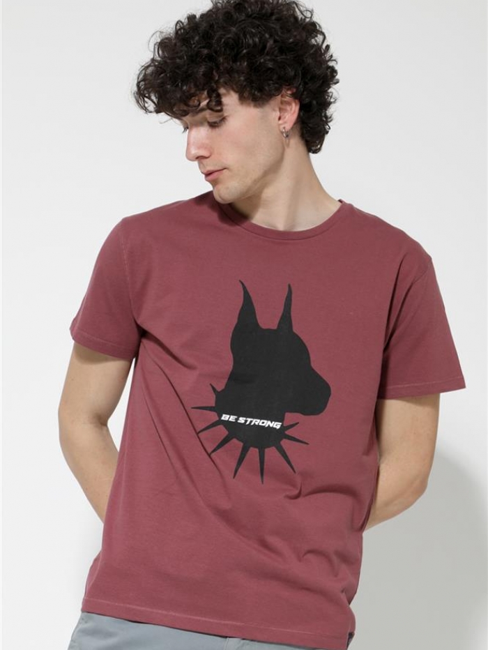 T-shirt βαμβακερό Van Hipster 'dog'