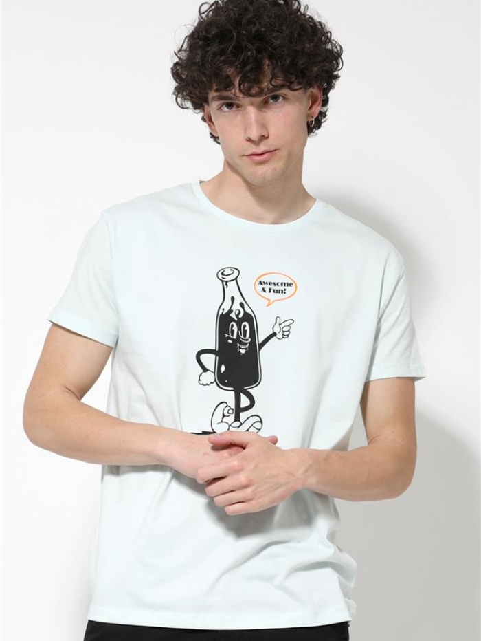 T-shirt βαμβακερό Van Hipster 'drink'