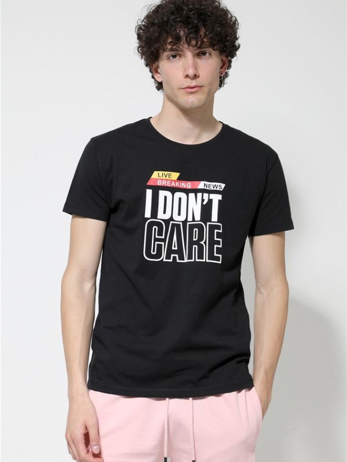 T-shirt βαμβακερό Van Hipster 'I don't care'