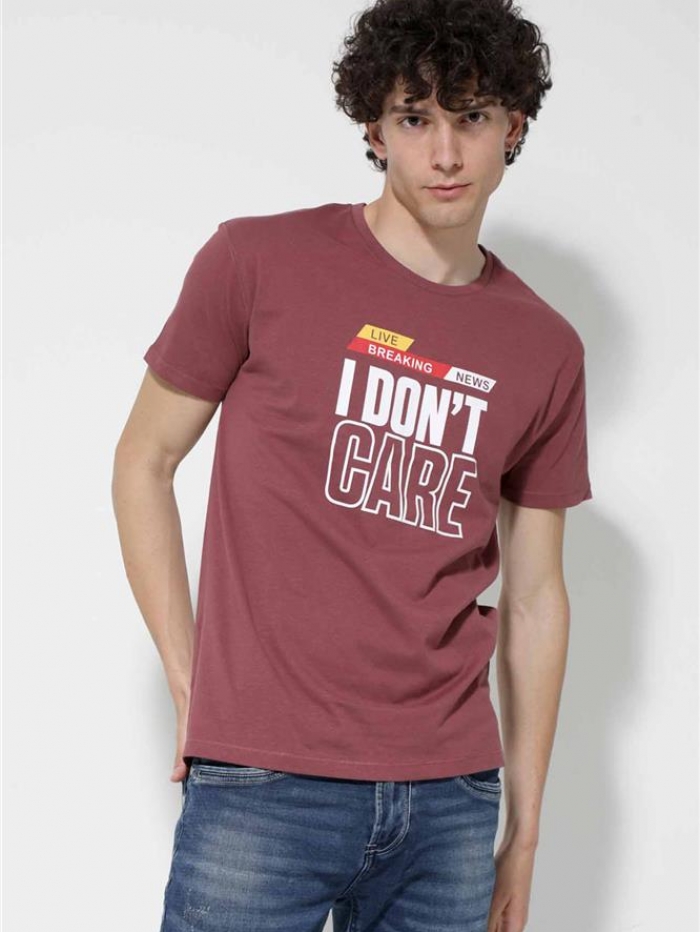 T-shirt βαμβακερό Van Hipster 'I don't care'