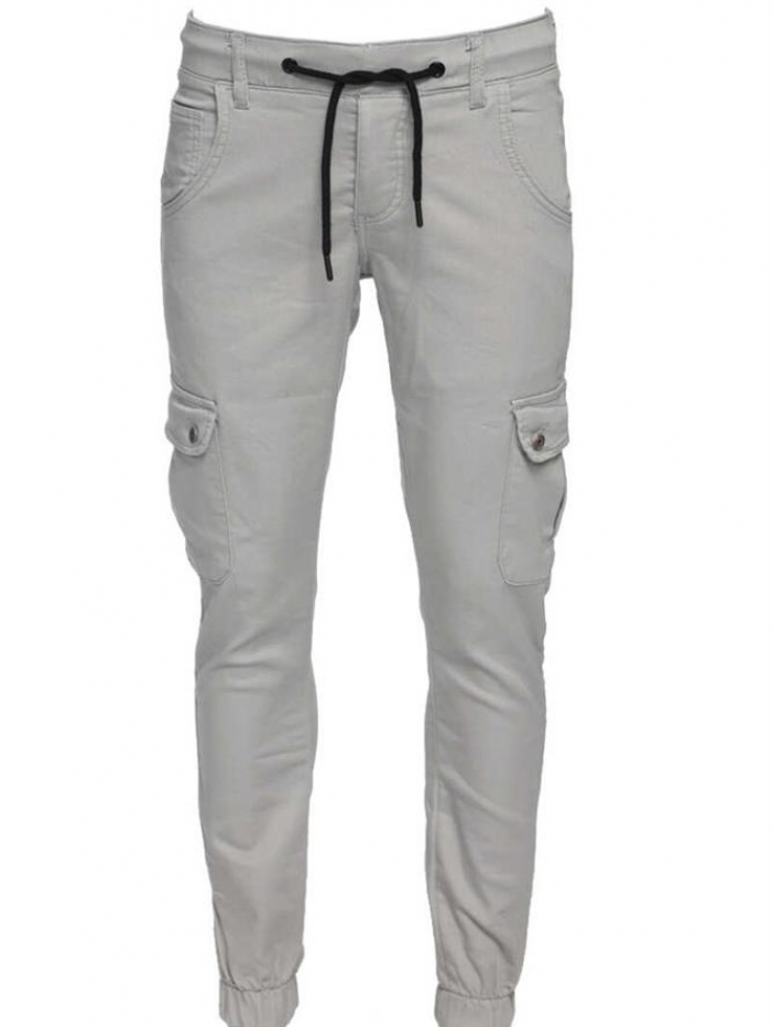 Βαμβακερό παντελόνι cargo, με λάστιχο κάτω