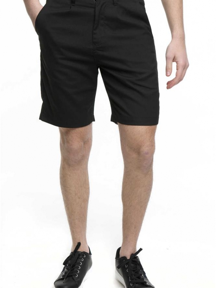 Βερμούδα chinos υφασμάτινη με πιέτες