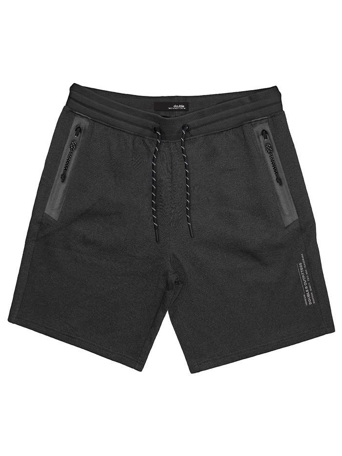 Βερμούδα φούτερ με φερμουάρ στις τσέπες Double