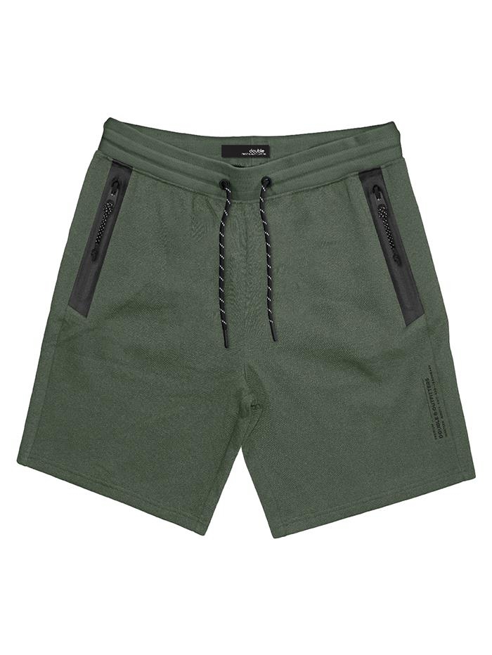 Βερμούδα φούτερ με φερμουάρ στις τσέπες Double