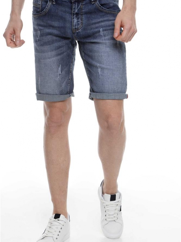Βερμούδα Jean με φθορές