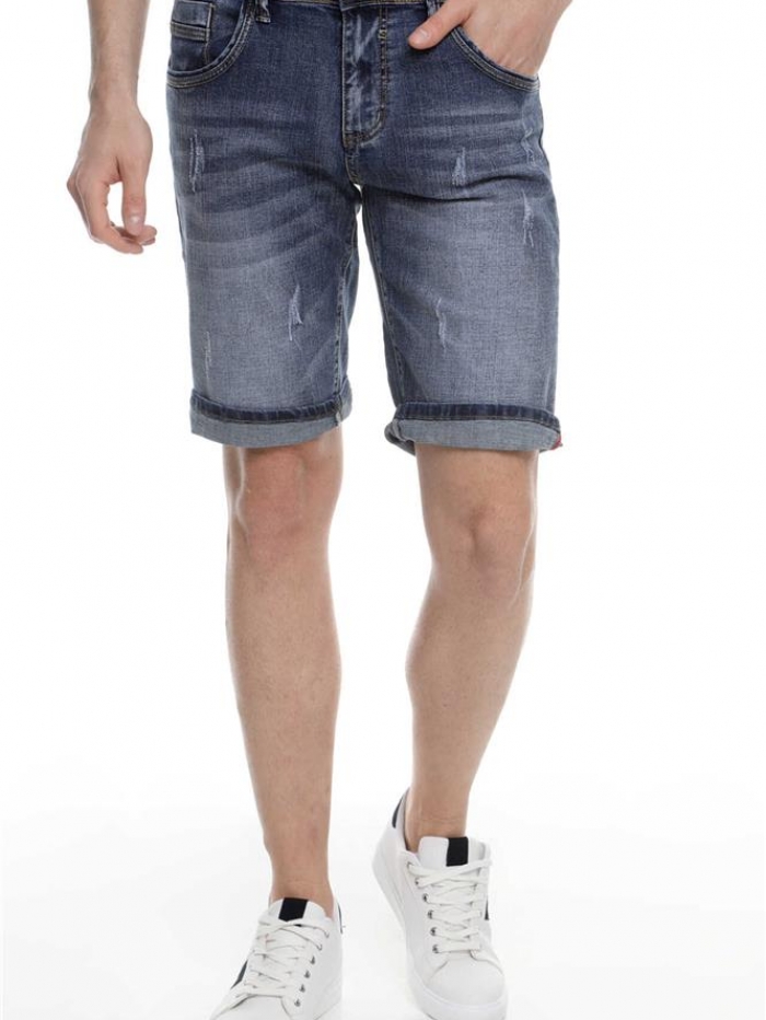 Βερμούδα Jean με φθορές