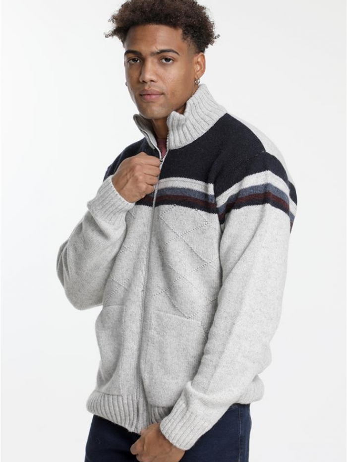 Ζακέτα πλεκτή, μάλλινη.