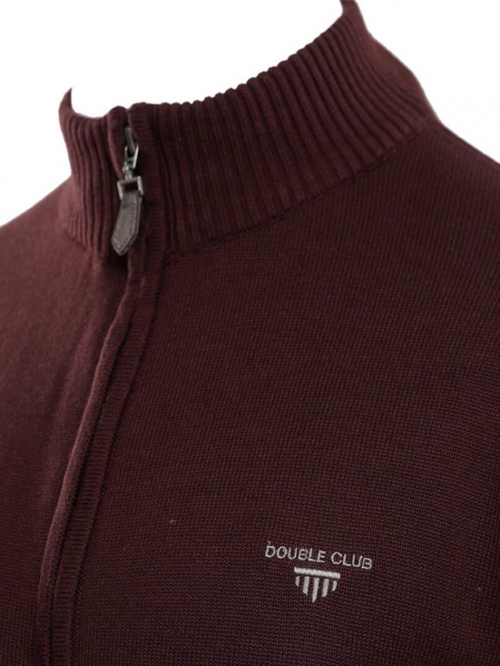 Ζακέτα πλεκτή βαμβακερή Double.